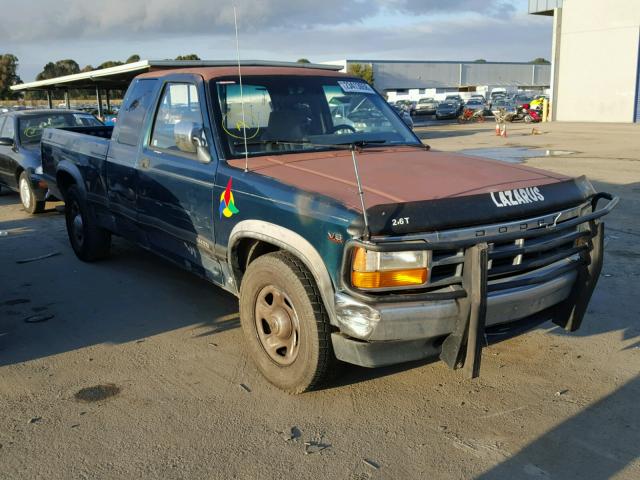 1B7GL23YXSS221759 - 1995 DODGE DAKOTA GREEN photo 1