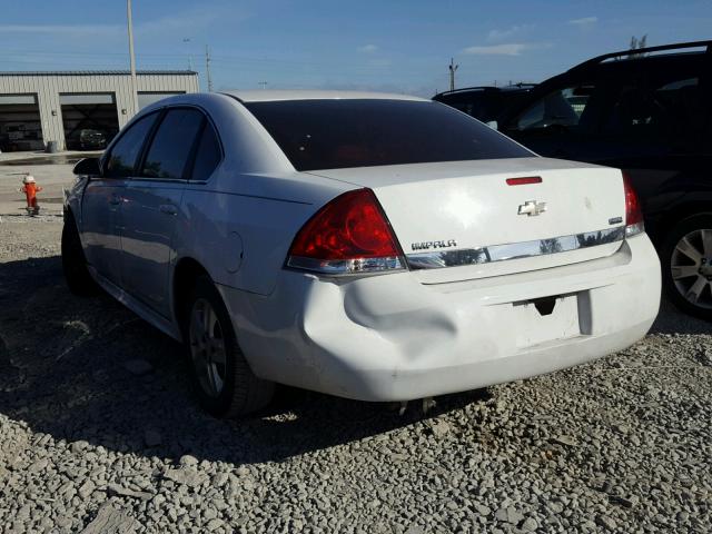 2G1WA5EK8A1112722 - 2010 CHEVROLET IMPALA LS WHITE photo 3