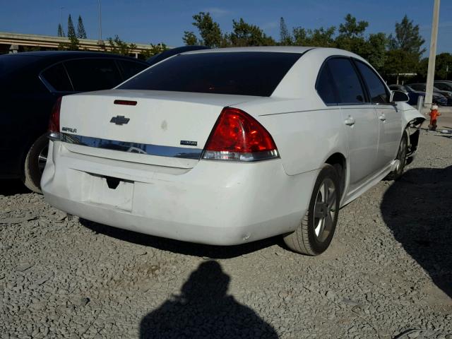 2G1WA5EK8A1112722 - 2010 CHEVROLET IMPALA LS WHITE photo 4