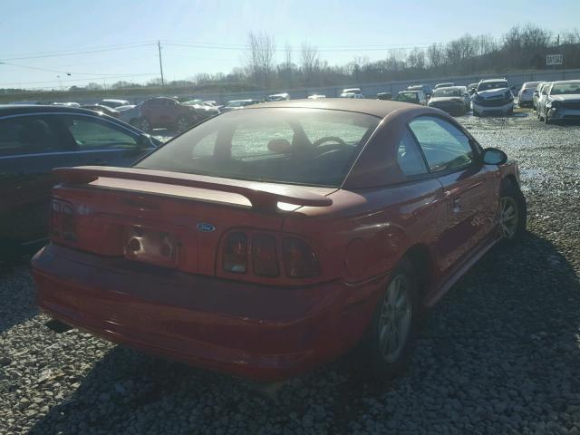 1FAFP4042WF114478 - 1998 FORD MUSTANG RED photo 4