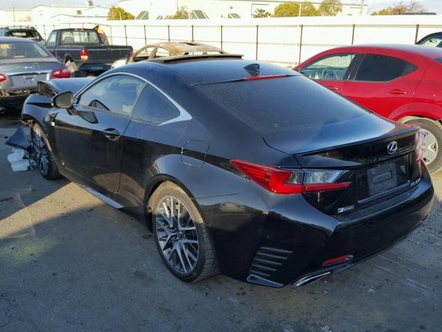 JTHHE5BC3F5001159 - 2015 LEXUS RC 350 BLACK photo 3