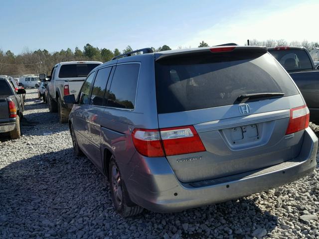 5FNRL38657B045858 - 2007 HONDA ODYSSEY EX GRAY photo 3