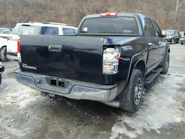 5TFEY5F15CX116771 - 2012 TOYOTA TUNDRA CRE BLACK photo 4