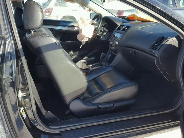 1HGCM72655A011350 - 2005 HONDA ACCORD EX BLACK photo 5