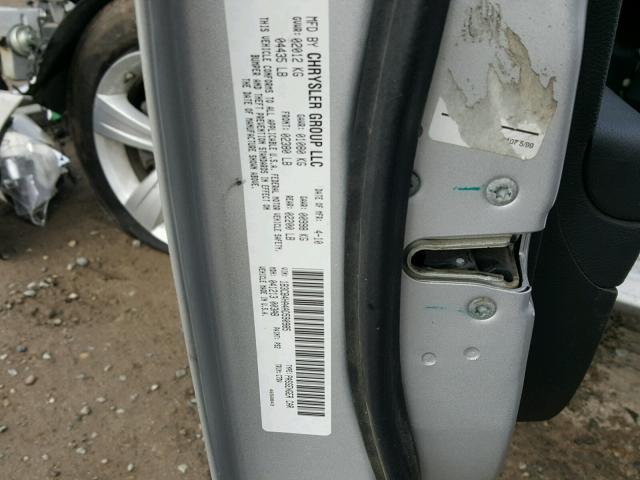 1B3CB4HA4AD590985 - 2010 DODGE CALIBER SX SILVER photo 10