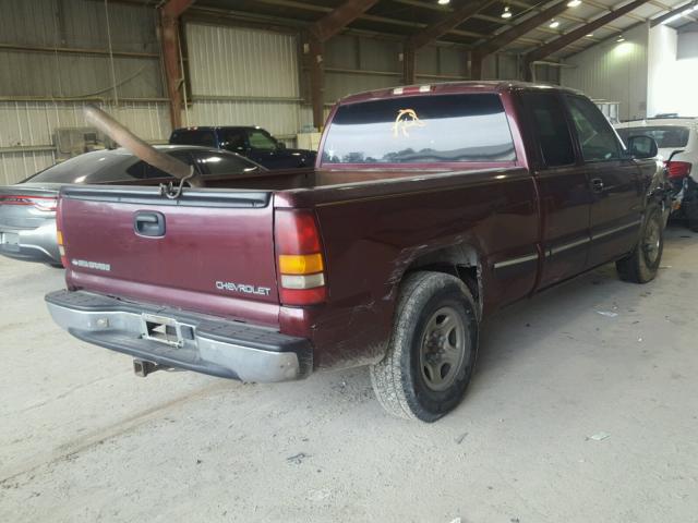 2GCEC19V821152360 - 2002 CHEVROLET SILVERADO MAROON photo 4