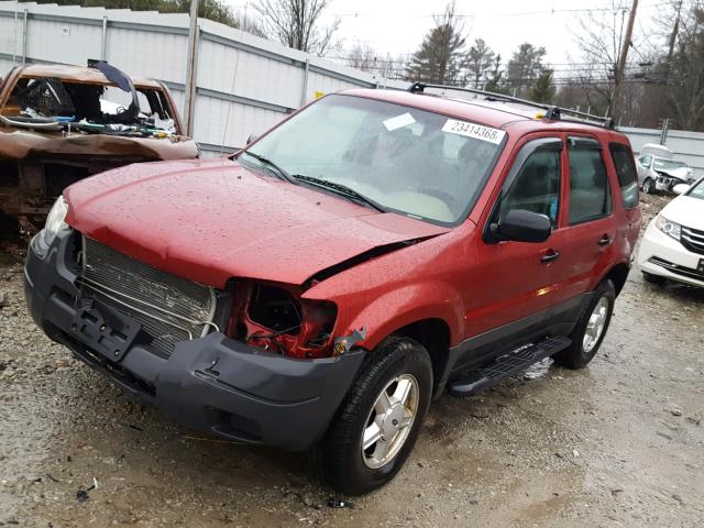 1FMYU92184KB53104 - 2004 FORD ESCAPE XLS RED photo 2