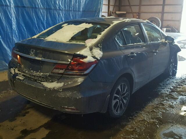 2HGFB2F80EH559498 - 2014 HONDA CIVIC EX ნაცრისფერი ფოტო 4