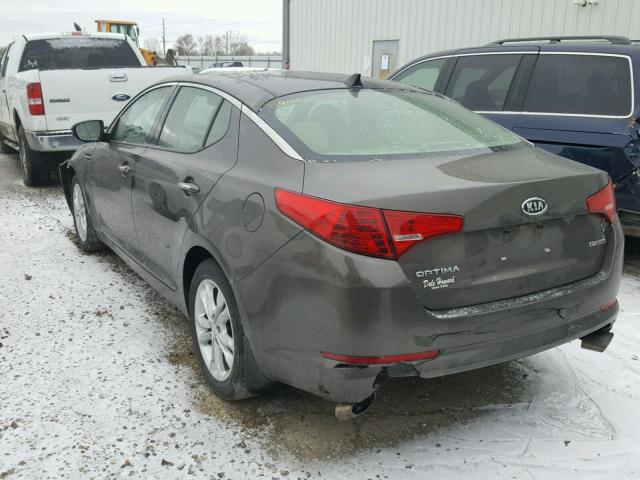 5XXGN4A76CG048883 - 2012 KIA OPTIMA EX BROWN photo 3