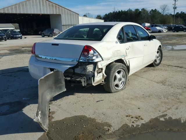 2G1WT58K979219133 - 2007 CHEVROLET IMPALA LT WHITE photo 4