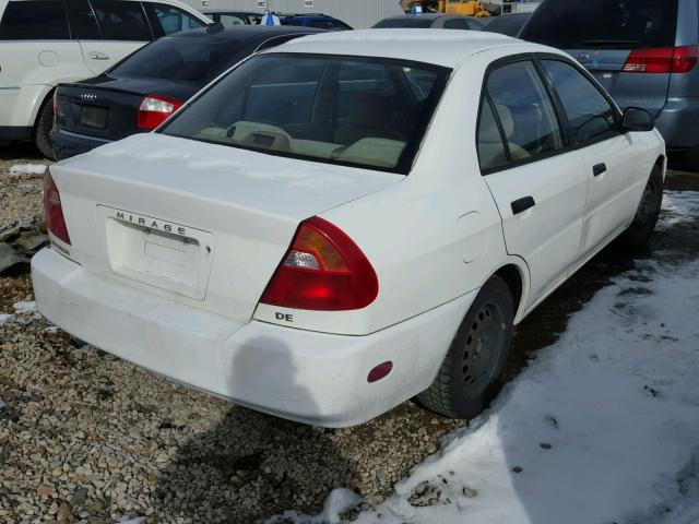 JA3AY26C7YU049046 - 2000 MITSUBISHI MIRAGE DE WHITE photo 4