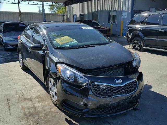 KNAFK4A6XG5601196 - 2016 KIA FORTE LX BLACK photo 1