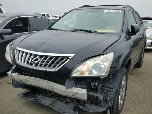 2T2HK31U89C104475 - 2009 LEXUS RX 350 BLACK photo 2