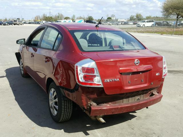 3N1AB61E27L706950 - 2007 NISSAN SENTRA 2.0 RED photo 3