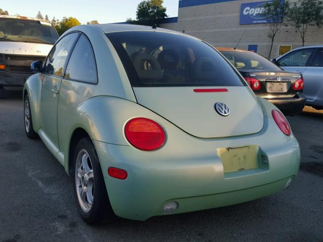 3VWBK21C92M401549 - 2002 VOLKSWAGEN NEW BEETLE GREEN photo 3