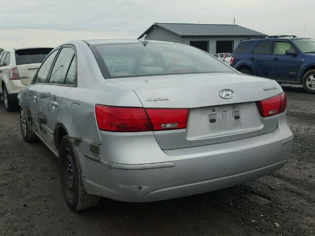 5NPET4AC4AH592956 - 2010 HYUNDAI SONATA GLS SILVER photo 3