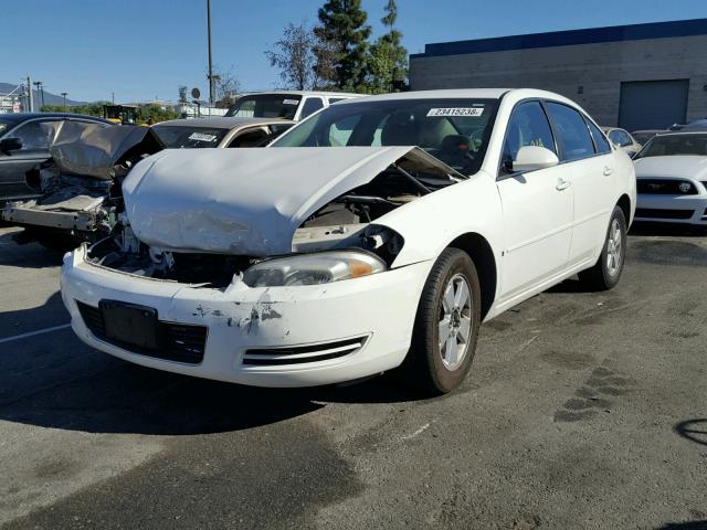 2G1WT58K289122440 - 2008 CHEVROLET IMPALA LT WHITE photo 2