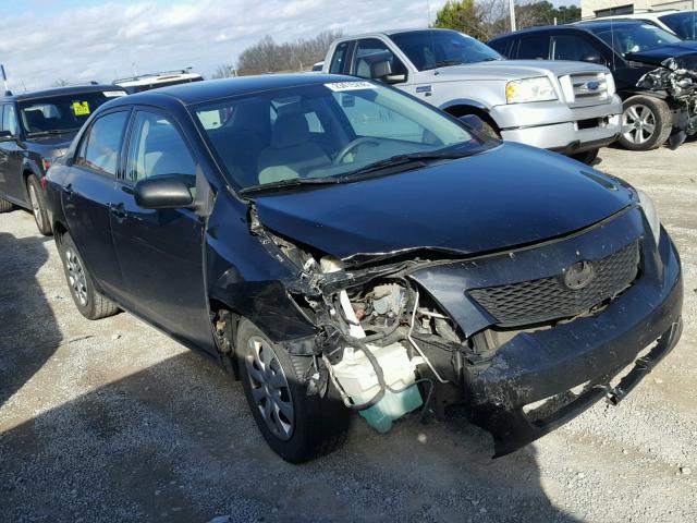 2T1BU4EE3AC310613 - 2010 TOYOTA COROLLA BA BLACK photo 1