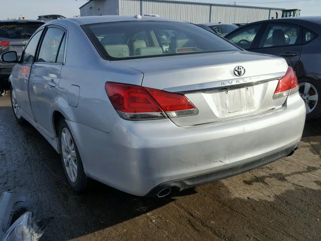 4T1BK3DB9BU417916 - 2011 TOYOTA AVALON BAS SILVER photo 3