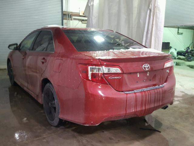 4T1BF1FK8EU866613 - 2014 TOYOTA CAMRY L RED photo 3