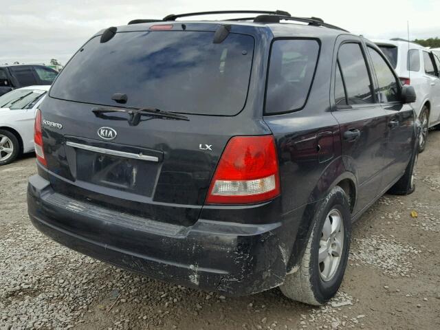 KNDJD733865567690 - 2006 KIA SORENTO EX BLACK photo 4