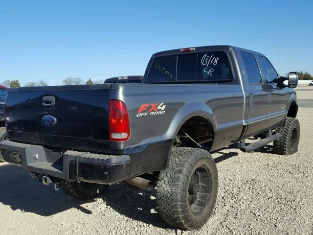 1FTSW31P04EB55239 - 2004 FORD F350 SRW S CHARCOAL photo 4