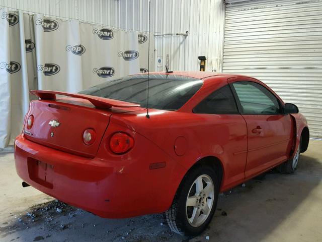 1G1AT18H597242520 - 2009 CHEVROLET COBALT LT RED photo 4