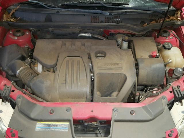 1G1AT18H597242520 - 2009 CHEVROLET COBALT LT RED photo 7