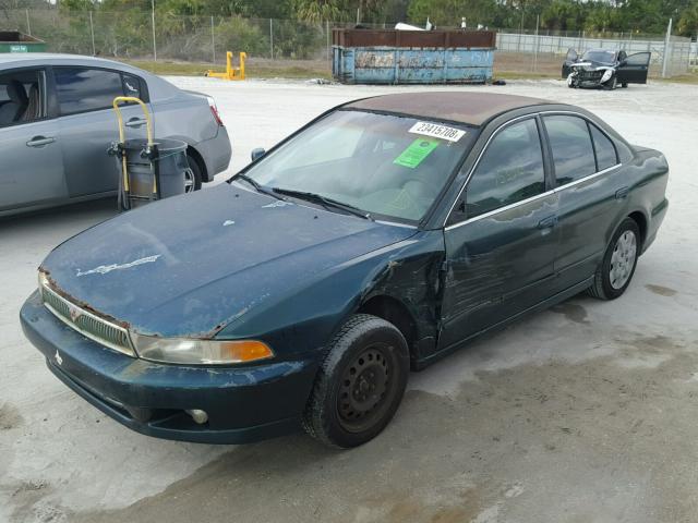 4A3AA46G51E214481 - 2001 MITSUBISHI GALANT ES GREEN photo 2