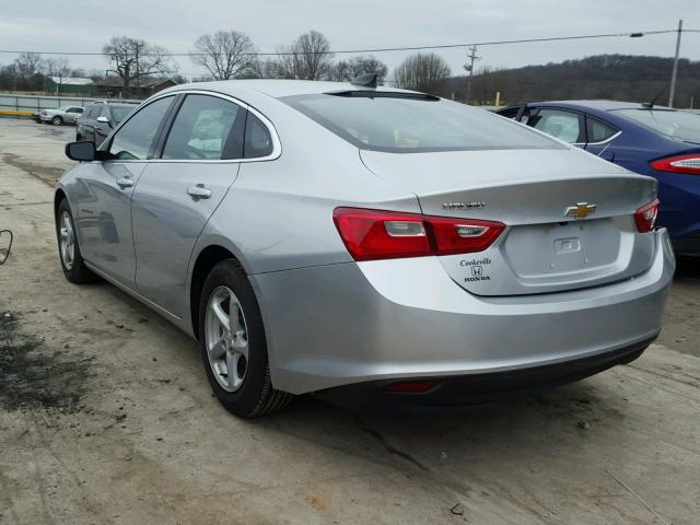 1G1ZB5ST9GF189723 - 2016 CHEVROLET MALIBU LS SILVER photo 3