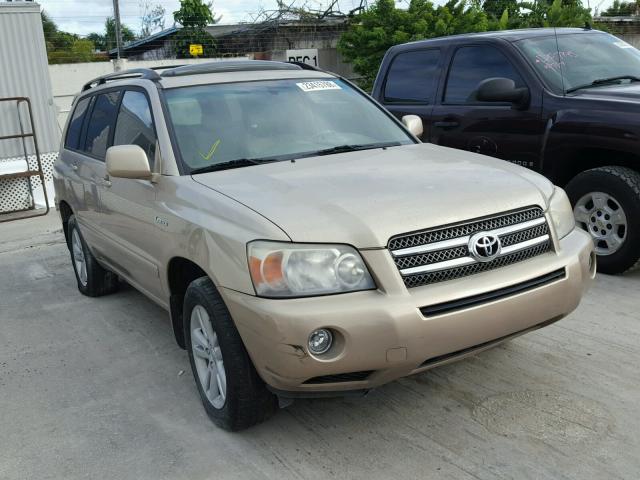 JTEDW21A860006667 - 2006 TOYOTA HIGHLANDER GOLD photo 1