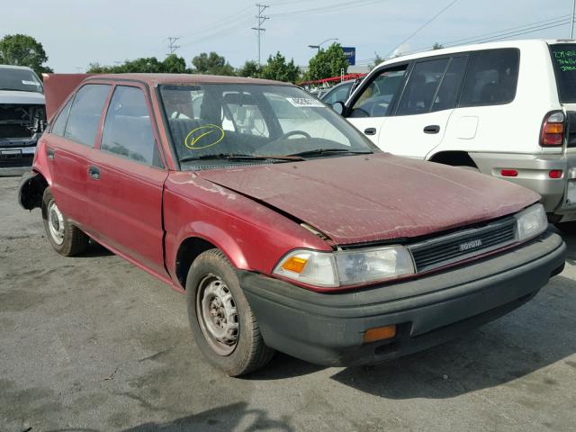 JT2AE91A4L3332875 - 1990 TOYOTA COROLLA BURGUNDY photo 1