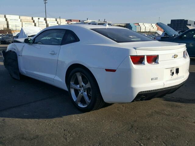 2G1FB1E33D9225319 - 2013 CHEVROLET CAMARO LT WHITE photo 3