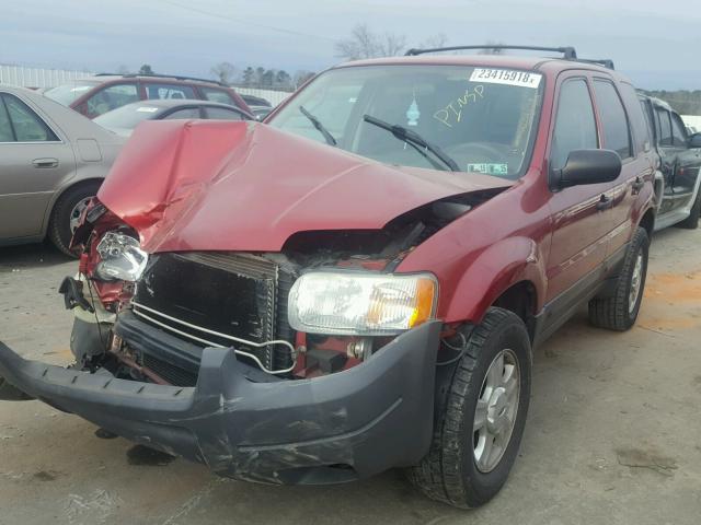 1FMYU93144KB40817 - 2004 FORD ESCAPE XLT RED photo 2