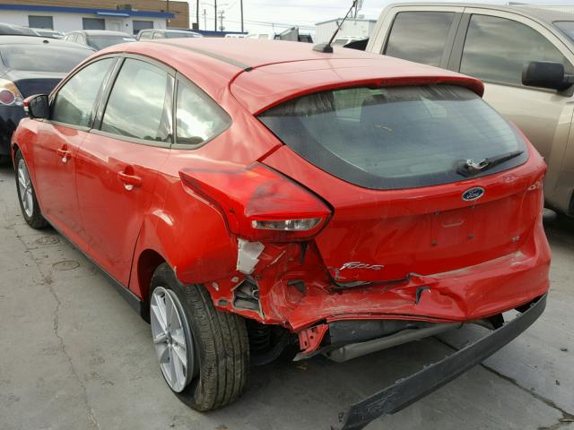 1FADP3K23HL246781 - 2017 FORD FOCUS SE RED photo 3