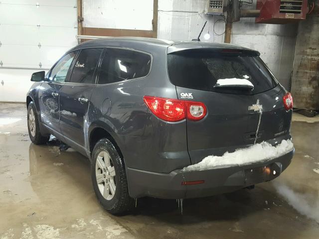 1GNKRJED3BJ287516 - 2011 CHEVROLET TRAVERSE L GRAY photo 3