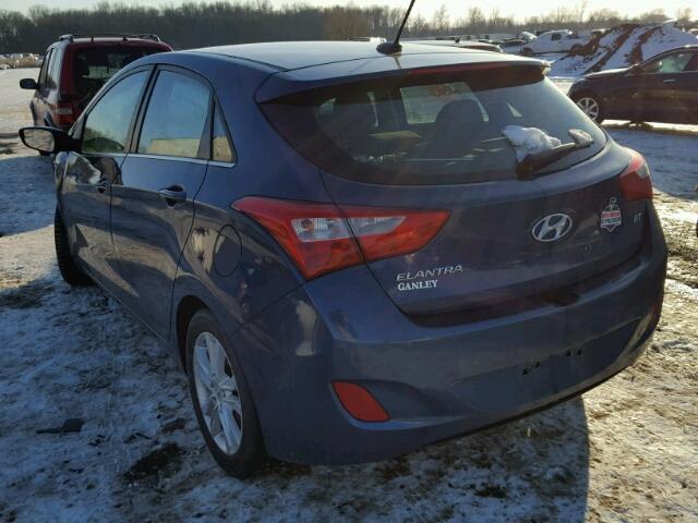 KMHD35LH9FU249188 - 2015 HYUNDAI ELANTRA GT BLUE photo 3