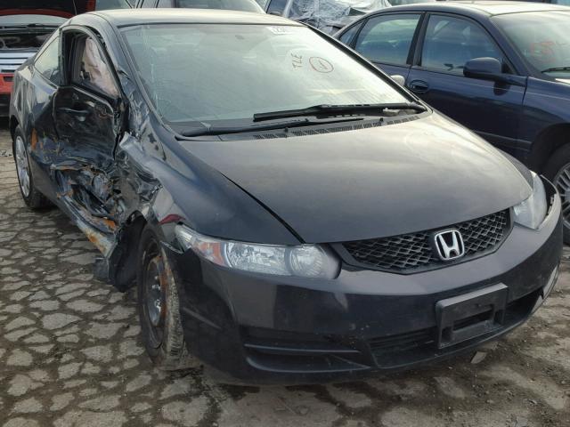 2HGFG1B66AH521381 - 2010 HONDA CIVIC LX BLACK photo 1