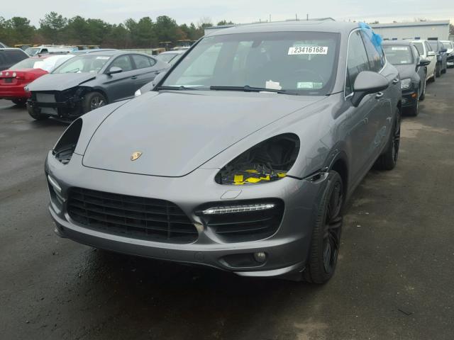 WP1AA2A23CLA05028 - 2012 PORSCHE CAYENNE GRAY photo 2