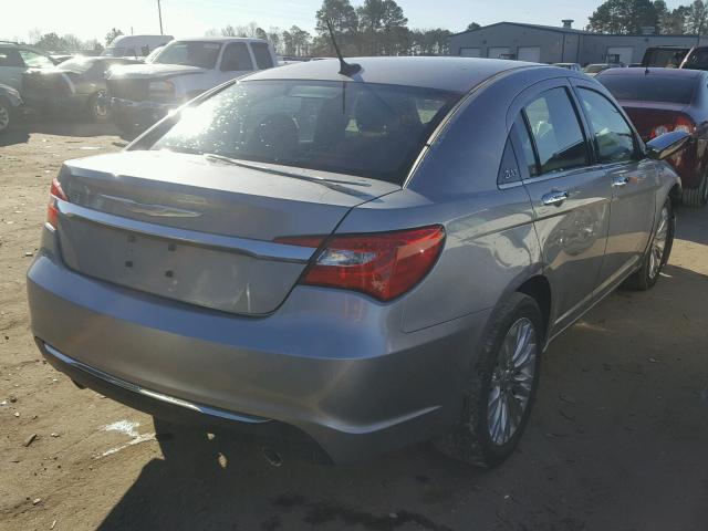 1C3CCBCG6DN649677 - 2013 CHRYSLER 200 LIMITE SILVER photo 4