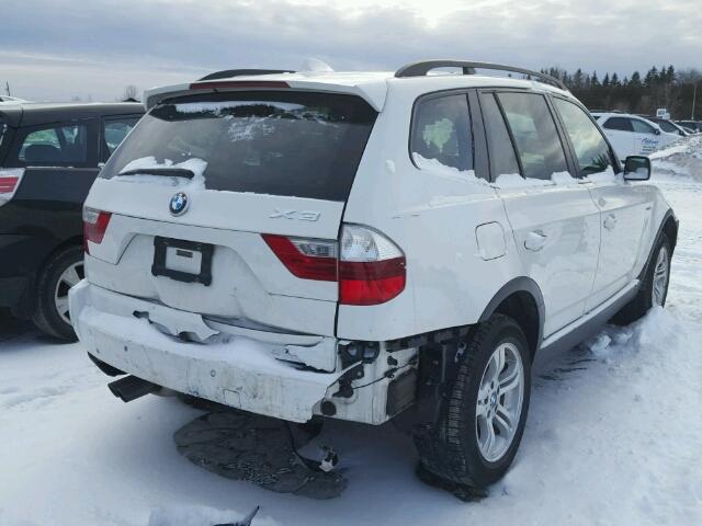 WBXPC73457WE50950 - 2007 BMW X3 3.0I WHITE photo 4