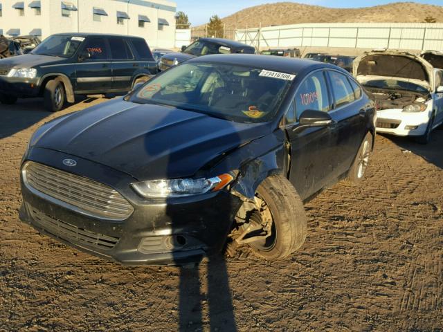 3FA6P0H9XDR347159 - 2013 FORD FUSION SE BLACK photo 2