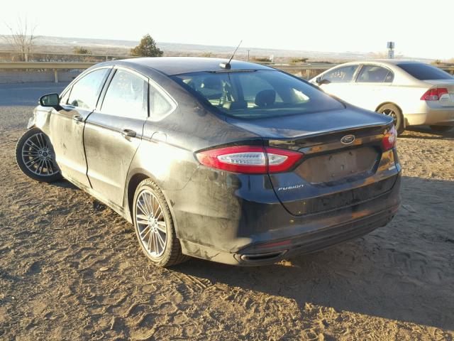 3FA6P0H9XDR347159 - 2013 FORD FUSION SE BLACK photo 3