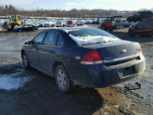 2G1WG5EK9B1279171 - 2011 CHEVROLET IMPALA LT BLUE photo 3