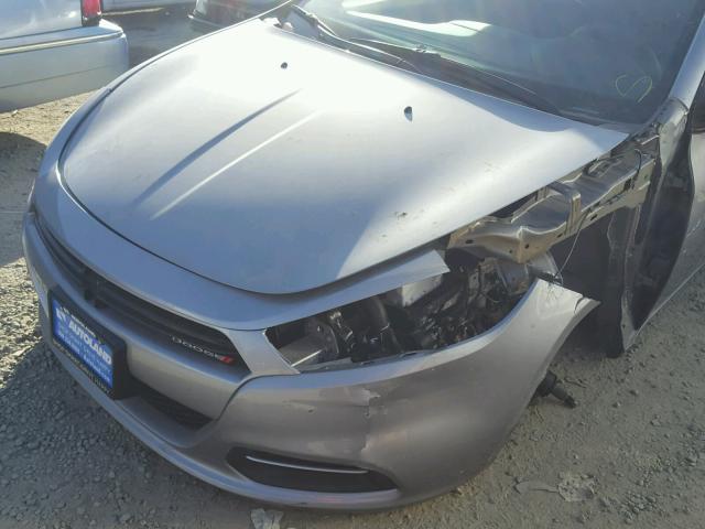 1C3CDFBB8FD336214 - 2015 DODGE DART SXT GRAY photo 9