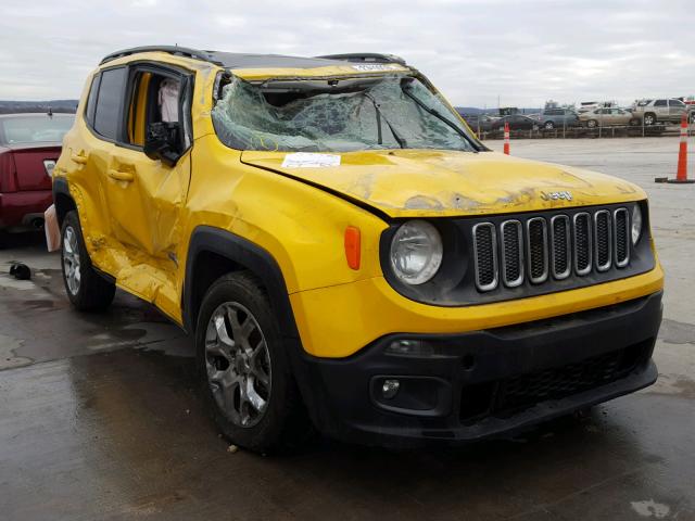 ZACCJABT3GPD72332 - 2016 JEEP RENEGADE L YELLOW photo 1