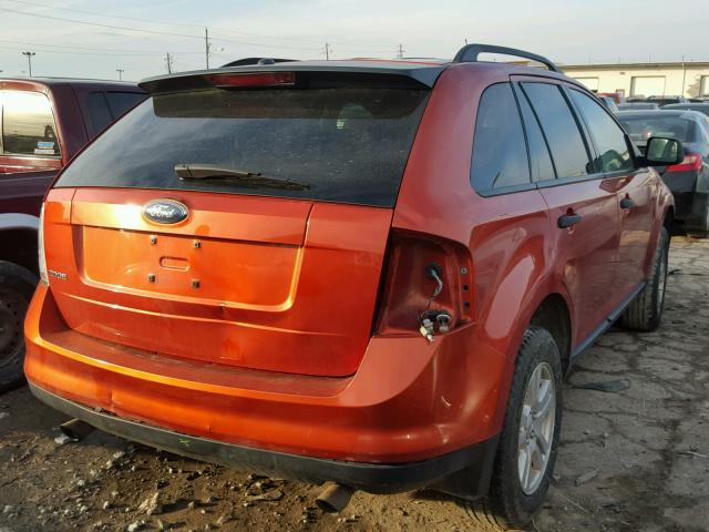 2FMDK36C87BA56884 - 2007 FORD EDGE SE ORANGE photo 4