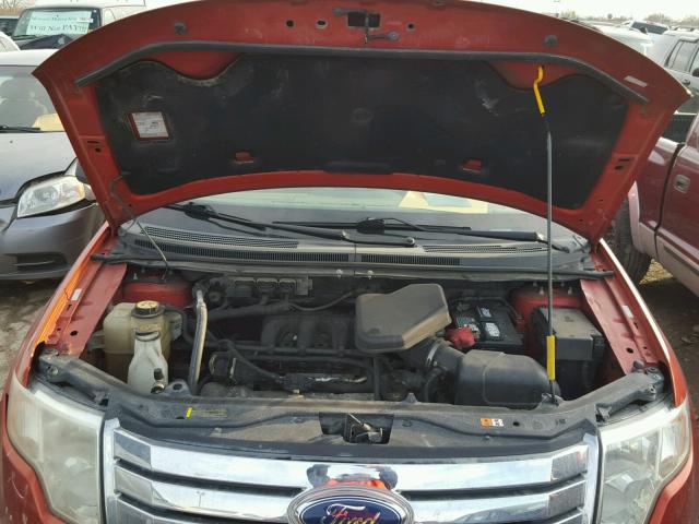 2FMDK36C87BA56884 - 2007 FORD EDGE SE ORANGE photo 7