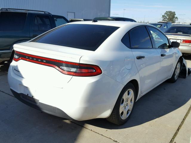 1C3CDFAA0ED724321 - 2014 DODGE DART SE WHITE photo 4