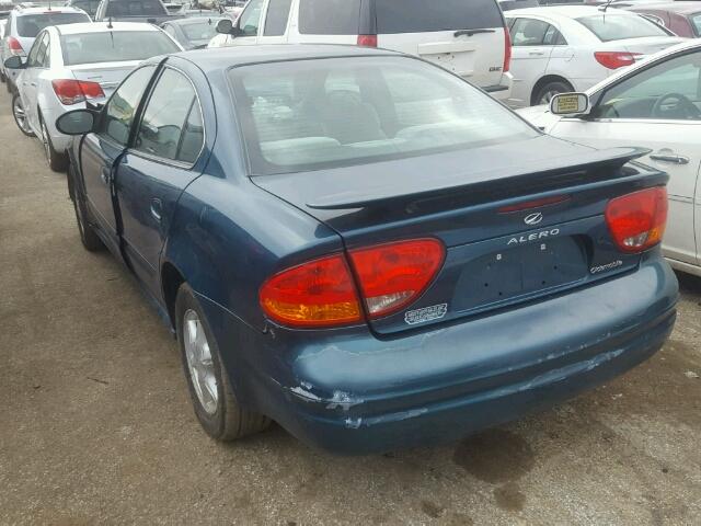 1G3NL52F73C175568 - 2003 OLDSMOBILE ALERO GL TURQUOISE photo 3